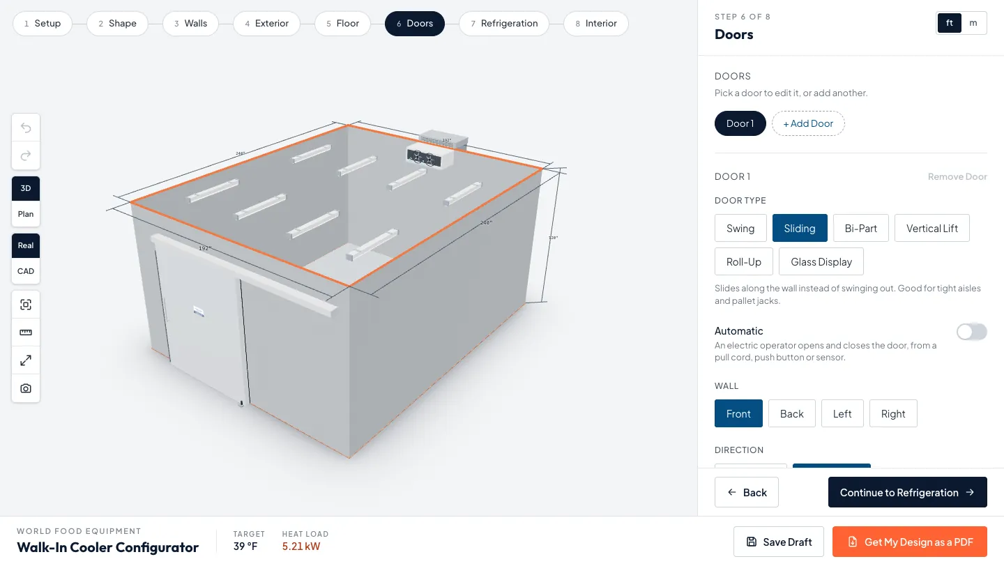 Plan a Walk-In Cooler or Freezer in 3D: 8 Decisions